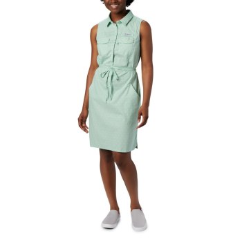 Columbia PFG Bonehead Stretch Sleeveless, Vestidos Verde Menta Para Mujer | 158697-YBJ